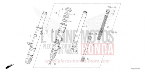 FOURCHETTE AVANT NSS350AP de 2023